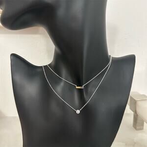 Silver Layered Necklace